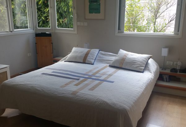 He & she plain bed cover